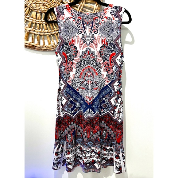 Apt. 9 Sleeveless Boho Paisley Floral Sublimation Dress - Picture 2 of 9